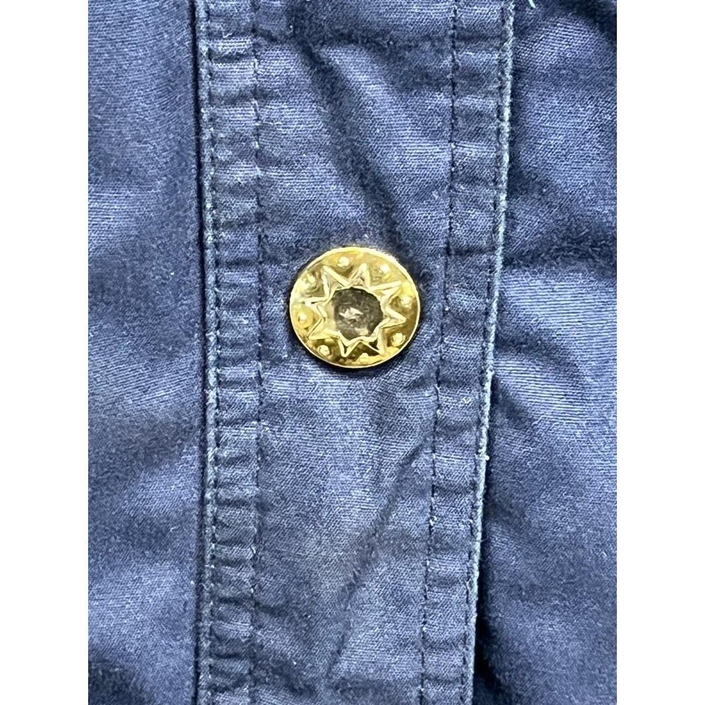 Vintage Current Seen Navy Blue Hooded Button‎ Up Windbreaker Small - Picture 5 of 11